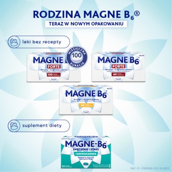 Magne-B6 Zmęczenie i stres, Magnez z ashwagandhą, 30 tabletek - obrazek 7 - Apteka internetowa Melissa