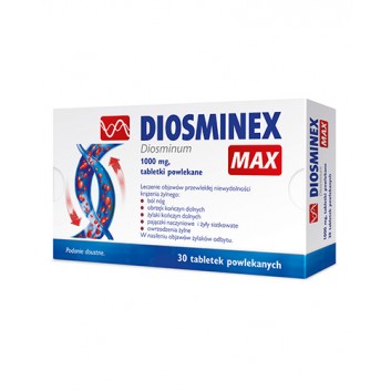 Diosminex Max - 30 tabl. - obrazek 1 - Apteka internetowa Melissa