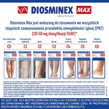 Diosminex Max, 1000 mg, tabletki powlekane, 30 sztuk - obrazek 4