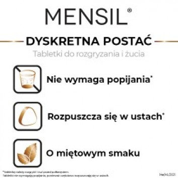 Mensil, 25 mg, tabletki do rozgryzania, żucia, 8 sztuk - obrazek 4