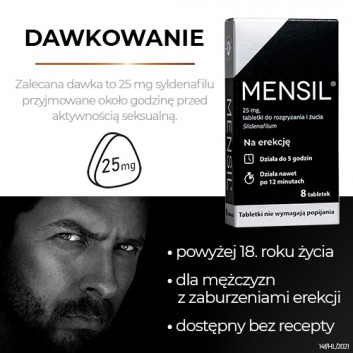 Mensil 25 mg - 8 tabl. - cena, opinie, dawkowanie - obrazek 4 - Apteka internetowa Melissa