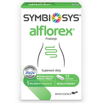 Symbiosys alflorex probiotyk, kapsułki, 15 sztuk 