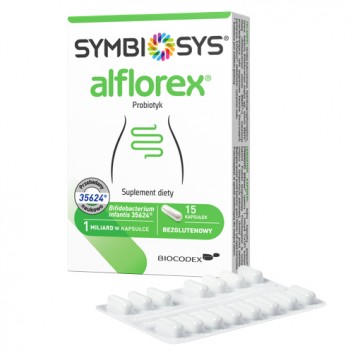 Symbiosys alflorex probiotyk, kapsułki, 15 sztuk  - obrazek 2