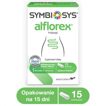 Symbiosys alflorex probiotyk, kapsułki, 15 sztuk  - obrazek 3