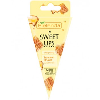 Bielenda Sweet Lips Odżywczy balsam do ust w sztyfcie z miodem i olejem migdałowym – 3,8 g - cena, opinie, skład - obrazek 1 - Apteka internetowa Melissa