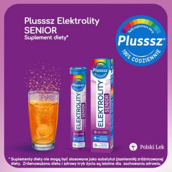 Plusssz Elektrolity Senior, 24 tabletki - obrazek 2 - Apteka internetowa Melissa