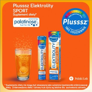 Plusssz Elektrolity Sport, tabletki musujące, 24 sztuki - obrazek 2