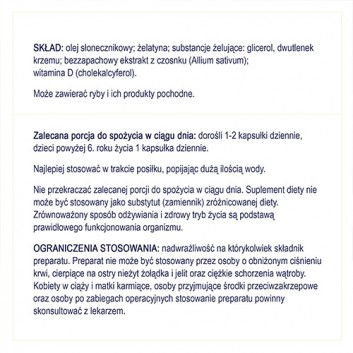 Naturell Czosnek forte bezzapachowy, kapsułki, 90 sztuk - obrazek 6