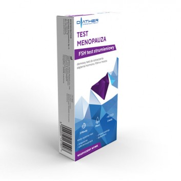 Diather Test Menopauza Domowy test strumieniowy do oznaczania stężenia hormonu FSH w moczu, 2 sztuki - obrazek 2 - Apteka internetowa Melissa