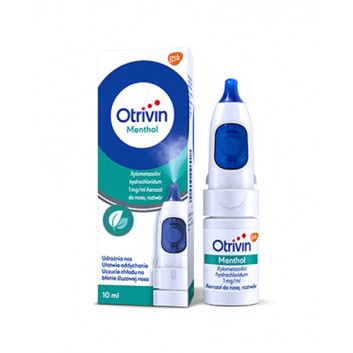 OTRIVIN MENTHOL Aerozol na katar, 10 ml - obrazek 1 - Apteka internetowa Melissa