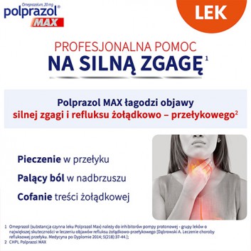 Polprazol Max, 20 mg, kapsułki dojelitowe, twarde, 14 sztuk - obrazek 2