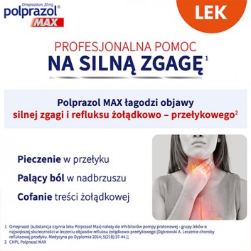 POLPRAZOL MAX 20 mg, 14 kapsułek - obrazek 2 - Apteka internetowa Melissa