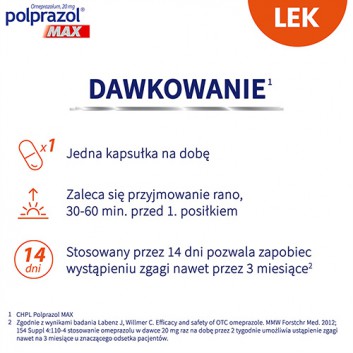 Polprazol Max, 20 mg, kapsułki dojelitowe, twarde, 14 sztuk - obrazek 4