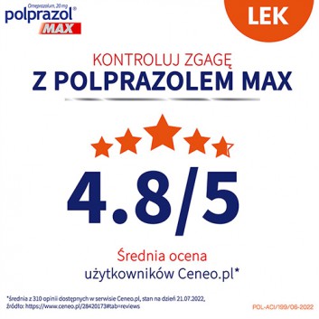 Polprazol Max, 20 mg, kapsułki dojelitowe, twarde, 14 sztuk - obrazek 6