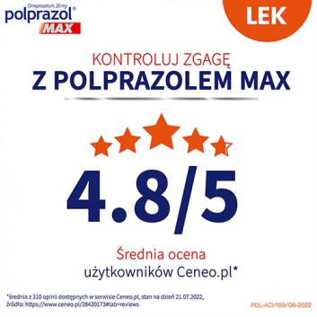 POLPRAZOL MAX 20 mg, 14 kapsułek - obrazek 6 - Apteka internetowa Melissa