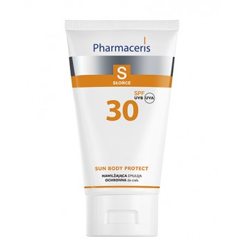 PHARMACERIS S SUN BODY PROTECT Nawilżająca emulsja ochronna do opalania ciała SPF30 150 ml - obrazek 1 - Apteka internetowa Melissa