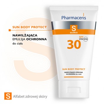 PHARMACERIS S SUN BODY PROTECT Nawilżająca emulsja ochronna do opalania ciała SPF30 150 ml - obrazek 2 - Apteka internetowa Melissa