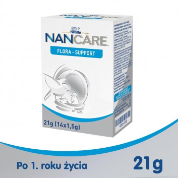 Nestle NAN CARE Flora - Support - suplement diety dla niemowląt po 12 miesiącu – 21 g - cena, opinie, składniki - obrazek 1 - Apteka internetowa Melissa