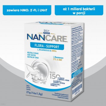 Nestle NAN CARE Flora - Support - suplement diety dla niemowląt po 12 miesiącu – 21 g - cena, opinie, składniki - obrazek 3 - Apteka internetowa Melissa