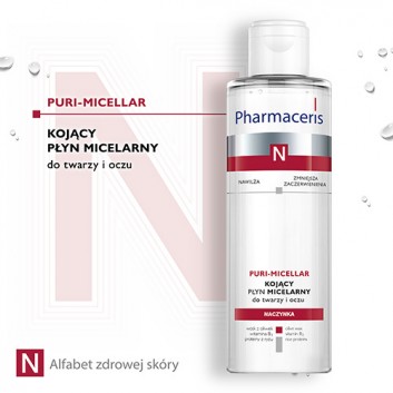 PHARMACERIS N PURI-MICELLAR Płyn micelarny do delikatnego oczyszczania i demakijażu twarzy i oczu, 200 ml - obrazek 2 - Apteka internetowa Melissa