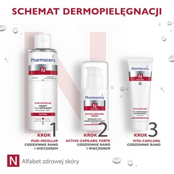 PHARMACERIS N PURI-MICELLAR Płyn micelarny do delikatnego oczyszczania i demakijażu twarzy i oczu, 200 ml - obrazek 5