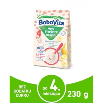 BoboVita Moja Pierwsza Kaszka mleczno - ryżowa banan - 230 g - cena, opinie, właściwości - obrazek 1 - Apteka internetowa Melissa