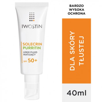 Iwostin Solecrin Purritin Lekki fluid matujący SPF 50 - 40 ml - cena, opinie, skład - obrazek 1 - Apteka internetowa Melissa