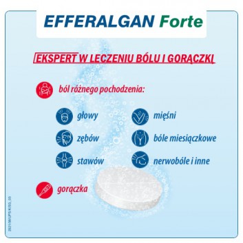 EFFERALGAN FORTE 1 g, tabletki, 8 sztuk  - obrazek 2
