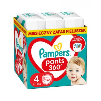 Pampers Pants Pieluchomajtki rozmiar 4, 9-15 kg, pieluszki, 176 sztuk - obrazek 1 - Apteka internetowa Melissa