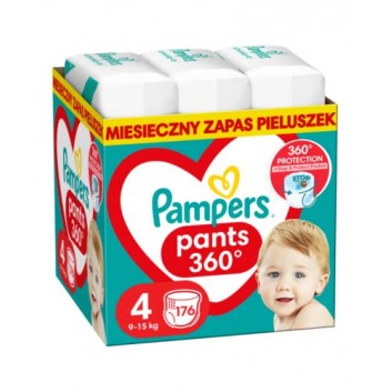Pampers Pants, pieluchomajtki rozmiar 4, 9-15 kg, 176 sztuk