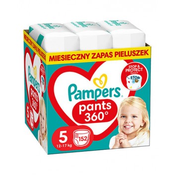 Pampers Pants Pieluchomajtki rozmiar 5, 12-17 kg, pieluszki, 152 sztuki - obrazek 1 - Apteka internetowa Melissa