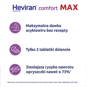 Heviran Comfort Max 400 mg, 30 tabletek - obrazek 2 - Apteka internetowa Melissa