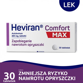 Heviran Comfort Max 400 mg, 30 tabletek - obrazek 1 - Apteka internetowa Melissa