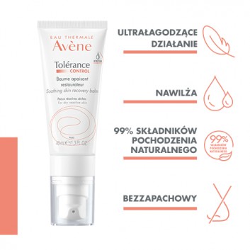 Avene Tolérance Control Balsam łagodząco-regenerujący, 40 ml - obrazek 2 - Apteka internetowa Melissa