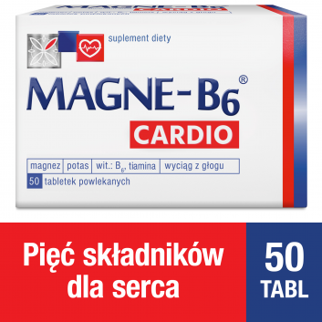MAGNE-B6 CARDIO - 50 szt. Magnez, potas w tabletkach. - obrazek 1 - Apteka internetowa Melissa