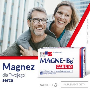 MAGNE-B6 CARDIO - 50 szt. Magnez, potas w tabletkach. - obrazek 2 - Apteka internetowa Melissa