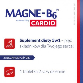 MAGNE-B6 CARDIO - 50 szt. Magnez, potas w tabletkach. - obrazek 4 - Apteka internetowa Melissa