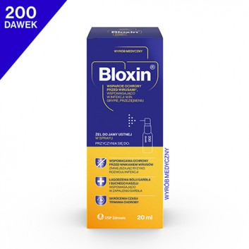 Bloxin Żel do jamy ustnej w sprayu, 20 ml, cena, opinie, właściwości - obrazek 1 - Apteka internetowa Melissa