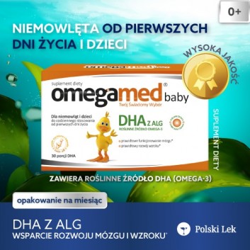 Omegamed Baby DHA dla niemowląt i dzieci, 30 kapsułek - obrazek 2 - Apteka internetowa Melissa