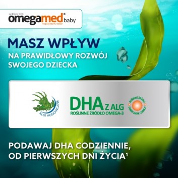 Omegamed Baby DHA dla niemowląt i dzieci, 30 kapsułek - obrazek 3 - Apteka internetowa Melissa