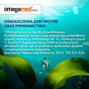 Omegamed Baby DHA dla niemowląt i dzieci, 30 kapsułek - obrazek 7 - Apteka internetowa Melissa