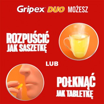 Gripex Duo, 16 tabl., cena, opinie, ulotka - obrazek 3 - Apteka internetowa Melissa