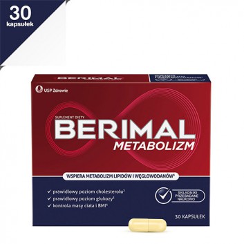 Berimal Metabolizm - 30 kaps. - cena, opinie, dawkowanie - obrazek 1 - Apteka internetowa Melissa