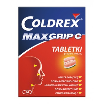 COLDREX MAXGRIP C - 24 tabl. - obrazek 1 - Apteka internetowa Melissa