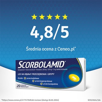 SCORBOLAMID, 20 tabletek - obrazek 8