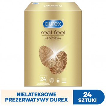 Durex Real Feel Prezerwatywy nowej generacji nie-lateksowe - 24 szt. - cena, opinie, wskazania - obrazek 1 - Apteka internetowa Melissa