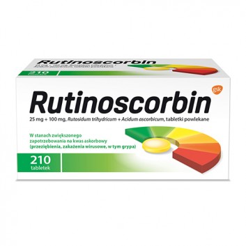 Rutinoscorbin, tabletki powlekane, 210 sztuk - obrazek 2