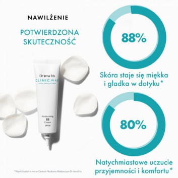 Dr Irena Eris Clinic Way Nawilżający Krem BB SPF 50, Light Beige, 30 ml - obrazek 2