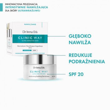 Dr Irena Eris CLINIC WAY Krem nawilżająco-łagodzący SPF20 na dzień - 50 ml + DR IRENA ERIS CLINIC WAY Nawilżający krem BB SPF50 medium beige 20, 30 ml - obrazek 3