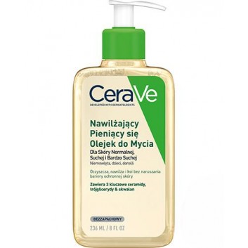 CeraVe, nawilżający olejek do mycia, 236 ml